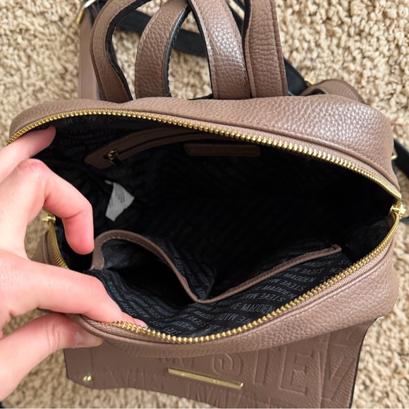Steve Madden Tan Embossed Backpack - Picture 5 of 5